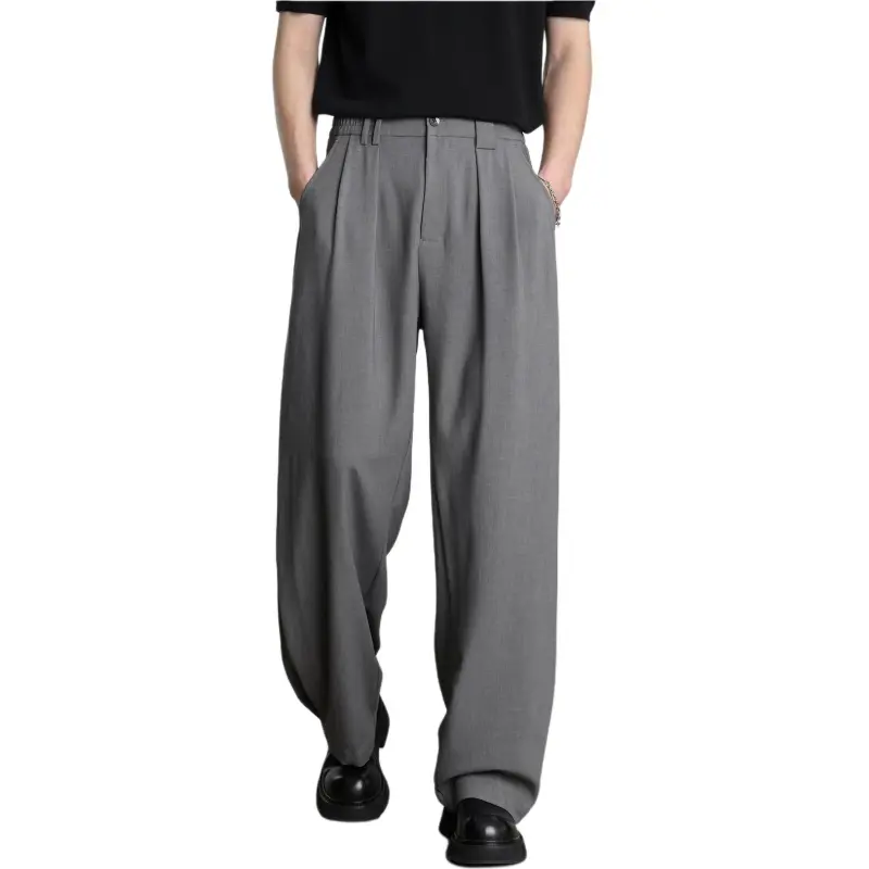 HERBEL Casual Pants Men Gray-3