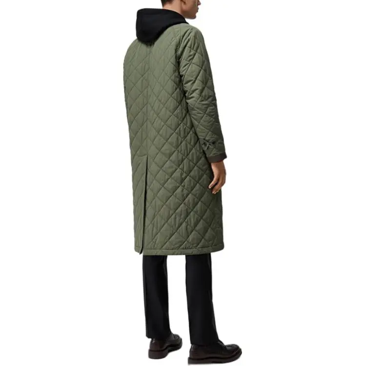 Burberry Coats Men's Army Green-4