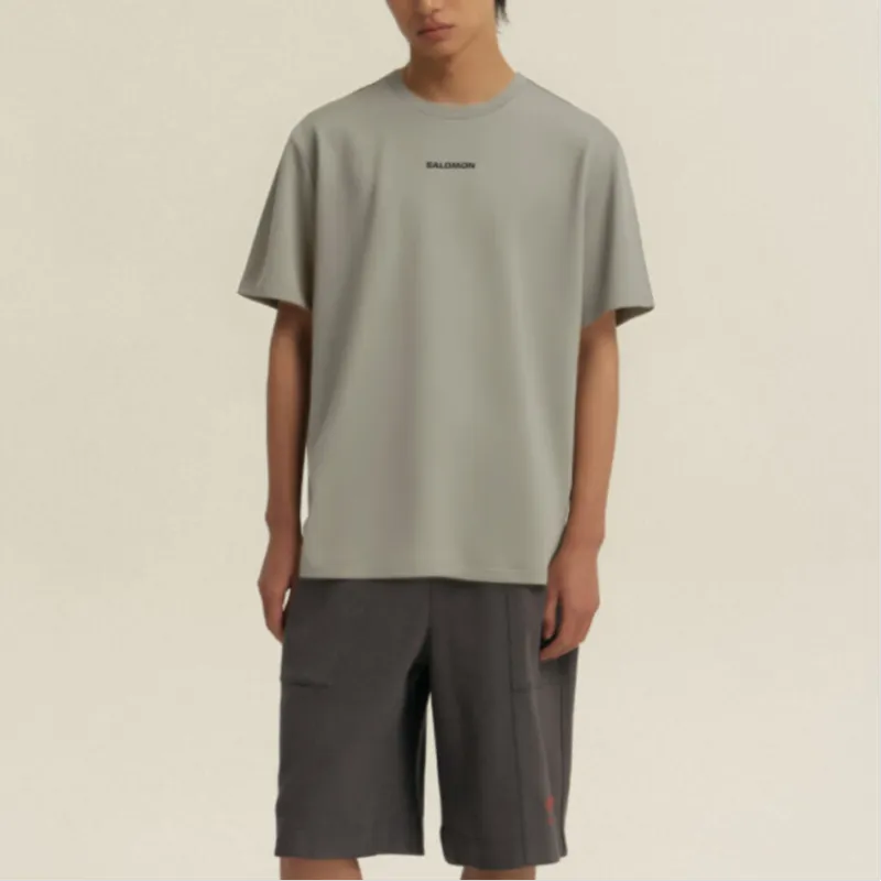 SALOMON T Shirts Men Khaki-2