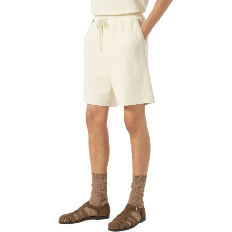 Loro Piana SS25 Casual Shorts Men's Cream Almond-4