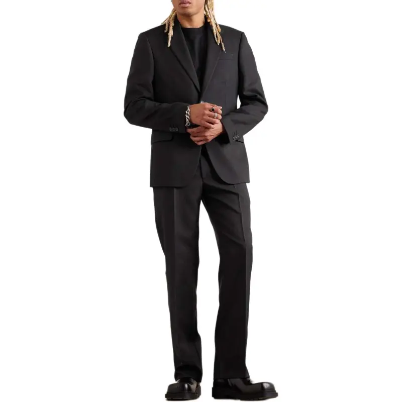 OFF WHITE Single Breasted Long Sleeved Blazer-2