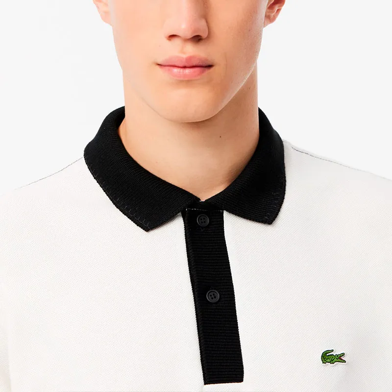 LACOSTE Polo Shirts Men White-4