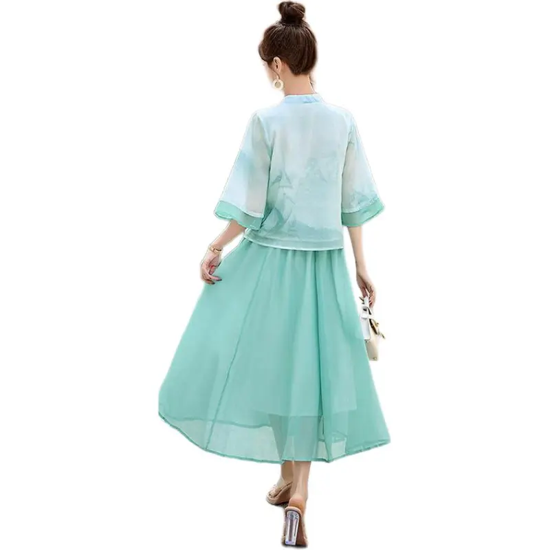 Fele.d Two Piece Skirt Sets Women's-4