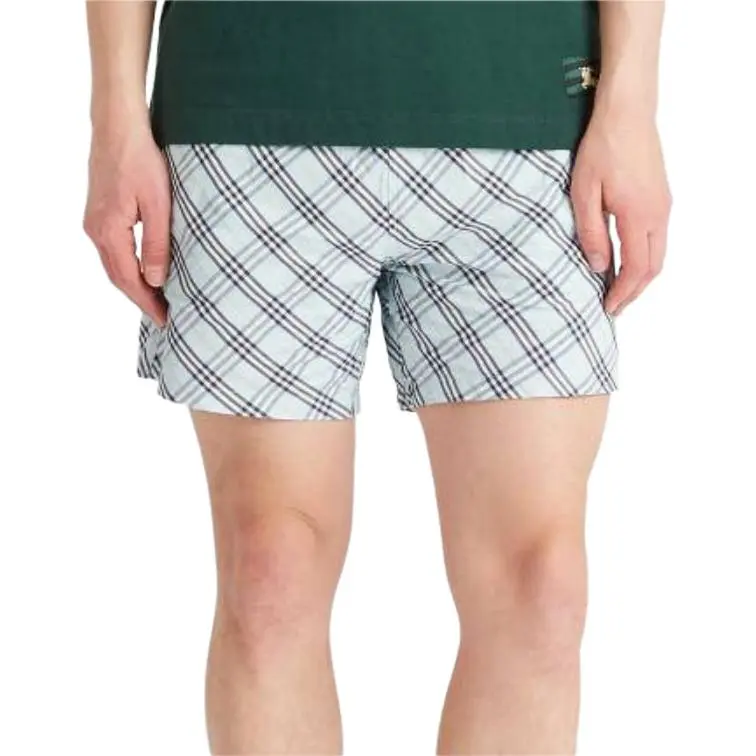Burberry Check Printed Drawstring Swim Shorts-3