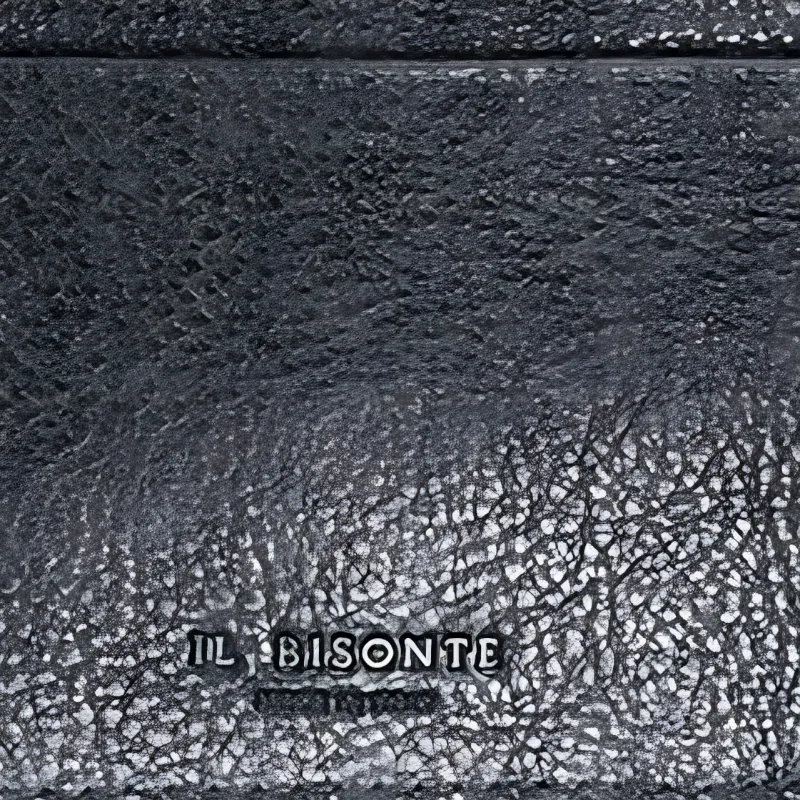 Il Bisonte Leather Wallet Men's Black-3