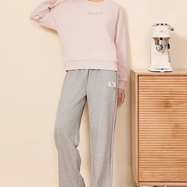 QIAODAN Sweatshirt Women's White Peach Pink-1