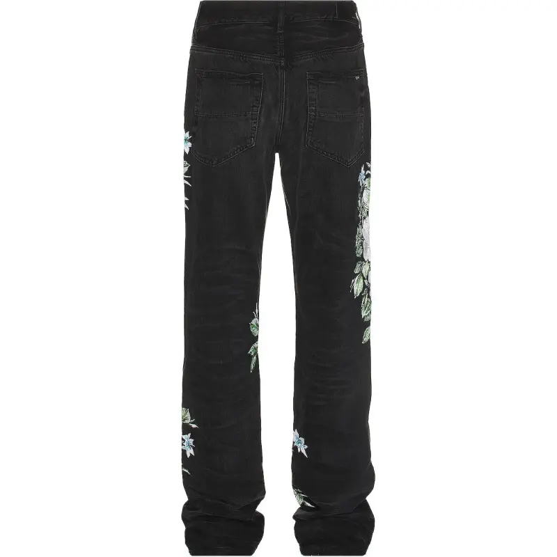 AMIRI Floral print Straight leg Jeans-1