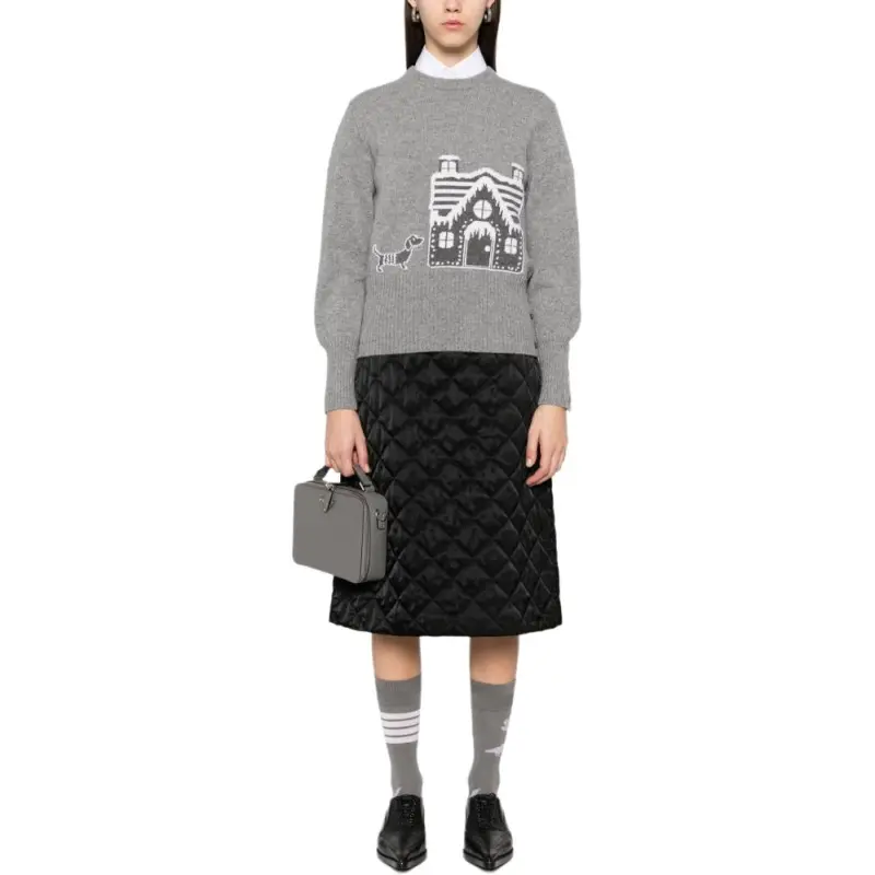 THOM BROWNE Holiday Scenery Classic Crewneck Jumper-4