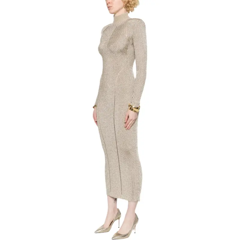 Self portrait Lurex Knitted Maxi Dress-2