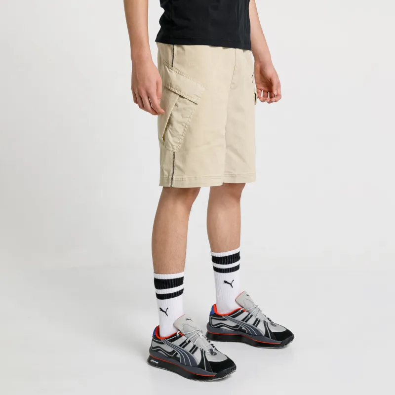 PUMA x ATTEMPT Casual Shorts Men's Gray Khaki Color-4