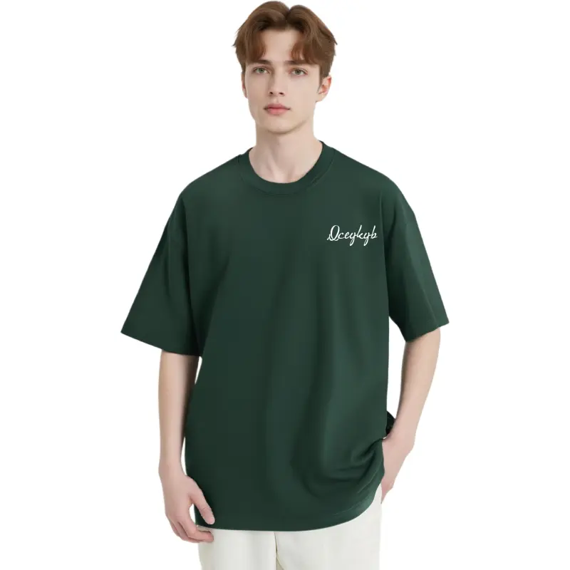 YK&YB T Shirts Unisex Dark Green-5
