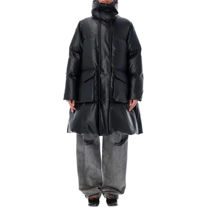 MM6 Maison Margiela High Neck Padded Coat-2