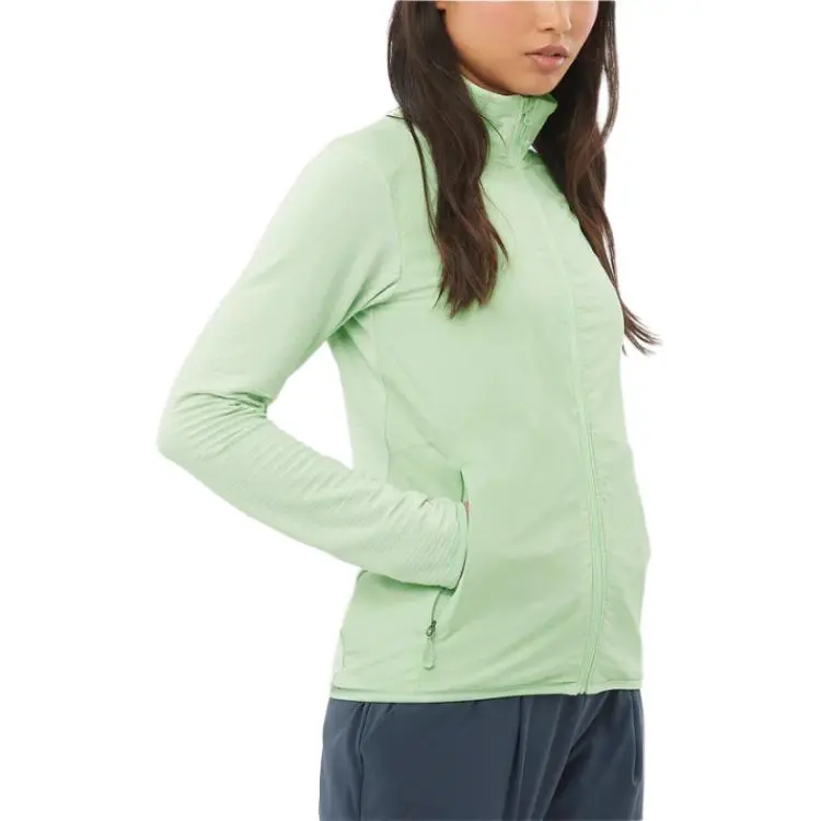 SALOMON Sntial LIGHTWARM HYBRID Jacket Women's Green-2