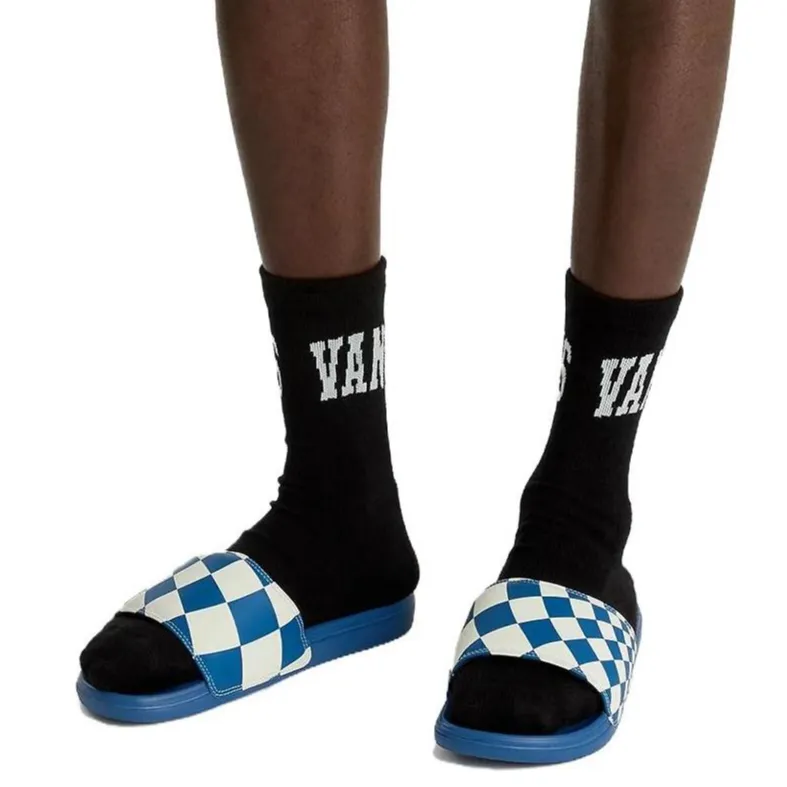 Vans La Costa Slip Resistant Abrasion Resistant Slide Slippers Men's Blue White-3