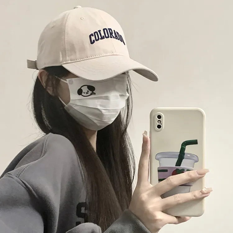 Ai Jiawei Cotton Baseball Caps Unisex Multicolor-29