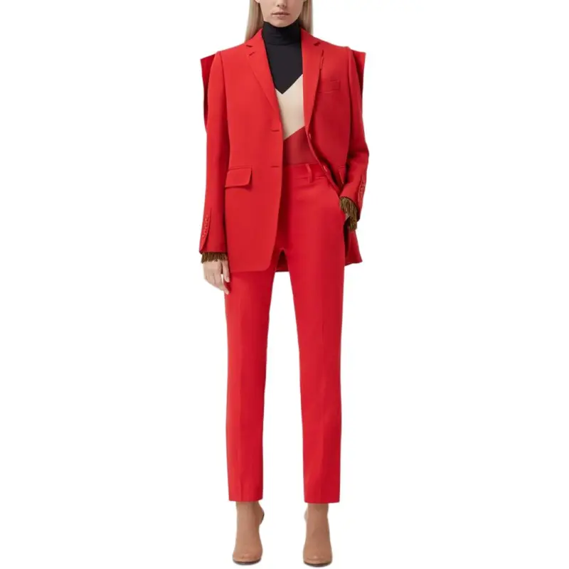 Burberry Business Suits Coats Women's Red-1
