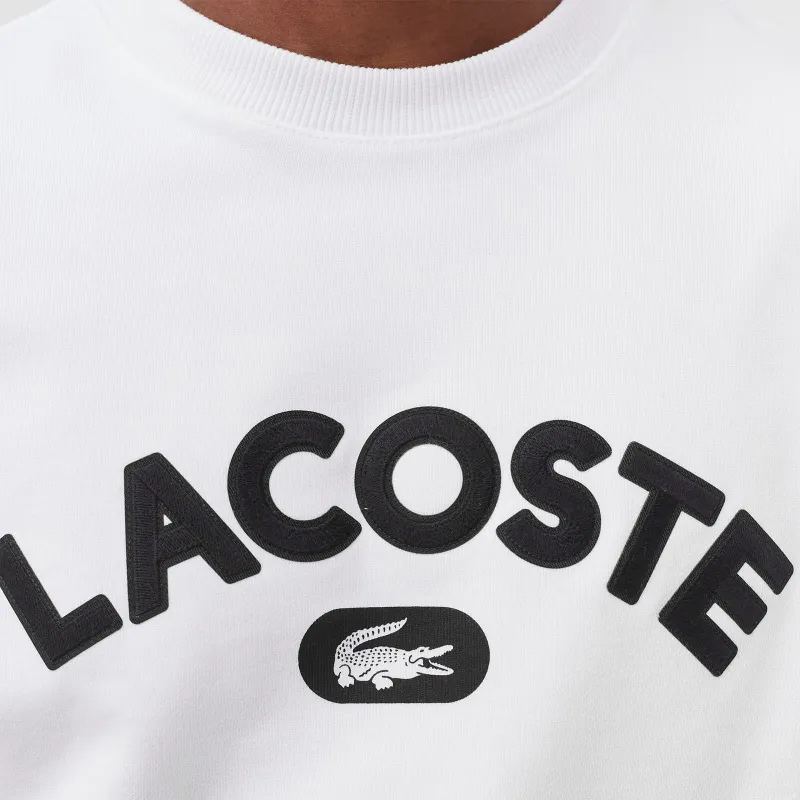 LACOSTE Sweatshirts Men White-4