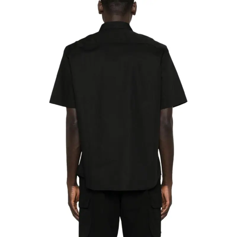 VERSACE JEANS COUTURE V Emblem Curved Hem Shirt-3