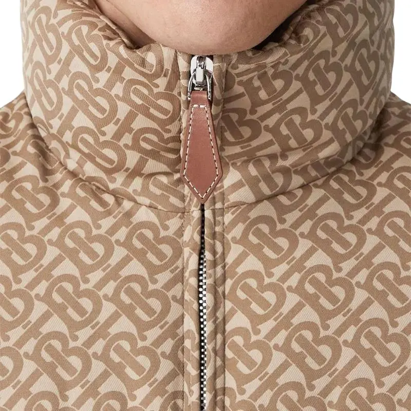 Burberry Monogram print Puffer Gilet-4