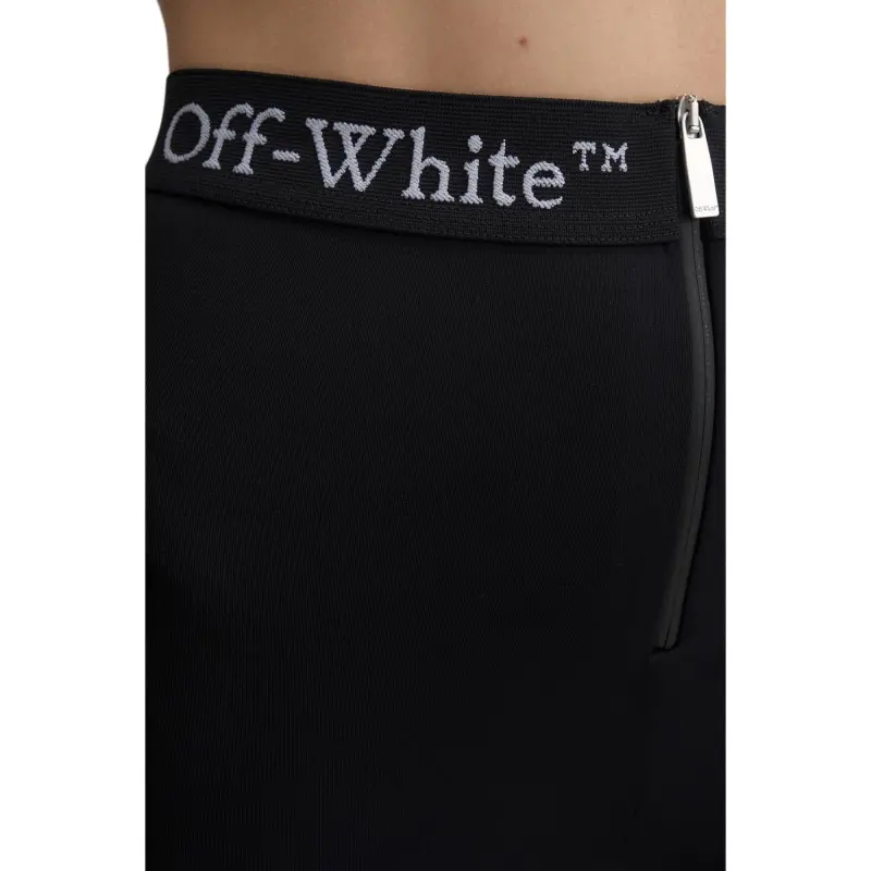 OFF WHITE Logo waistband Zip Shorts-4