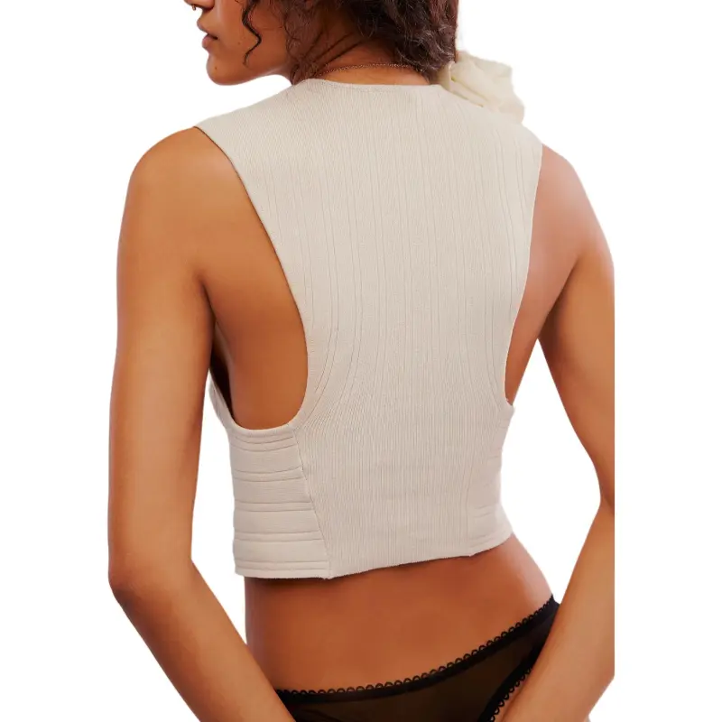 FREE PEOPLE Tank Tops Women's Ivory/Ivory-2