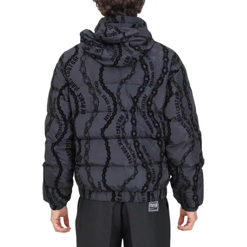 VERSACE JEANS COUTURE Flocked print Quilted Puffer Jacket-4