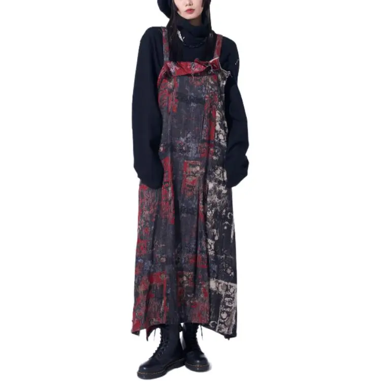 Yohji Yamamoto S'YTE FW24 Sleeveless Dress Women's Red-3