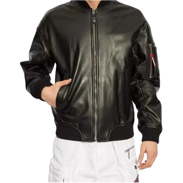 DSQUARED 2 Zip Up Leather Jacket-1