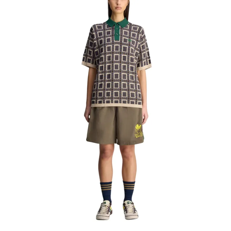 Adidas X Brain Dead Patterned jacquard Polo Shirt-3