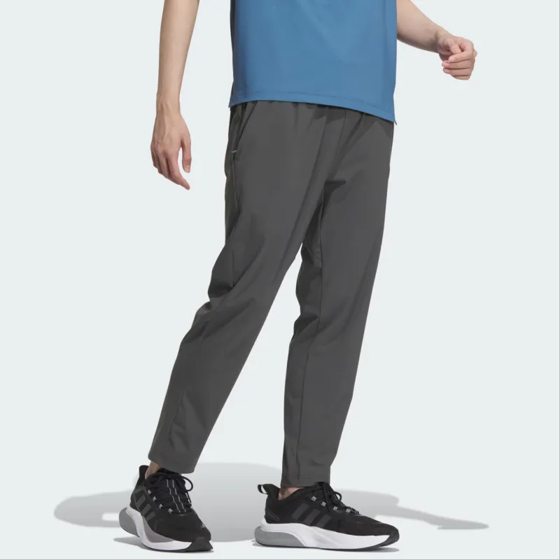 Adidas Knitted Sweatpants Men Solid Dark Gray-4