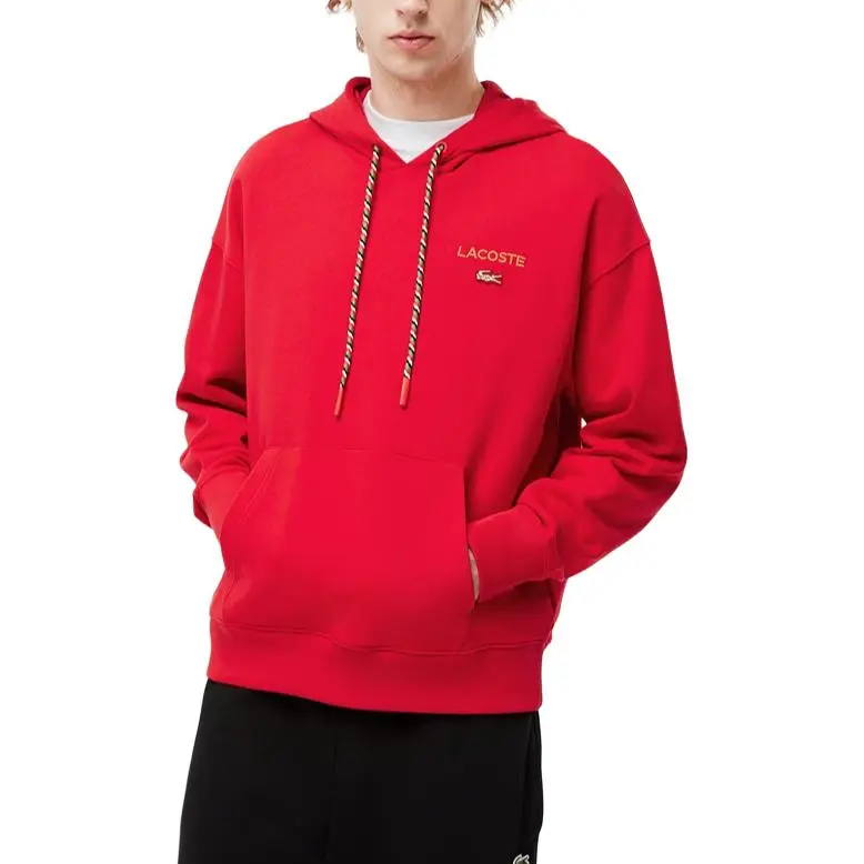 LACOSTE Auspicious Snake New Year Collection Sweatshirt Unisex Red-5