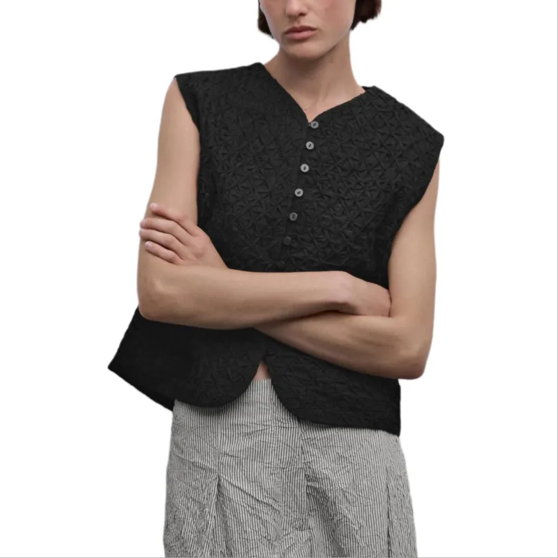 Massimo Dutti Tank Tops Women's Black-2