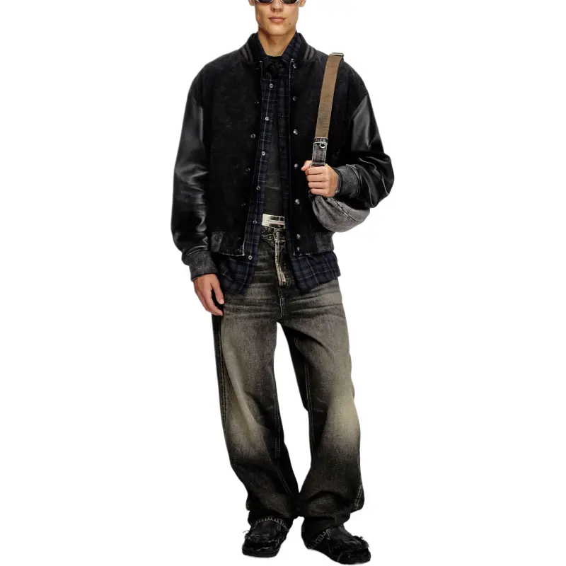 DIESEL L Nyn Logo Embroidered Jacket-1