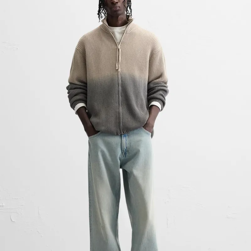 ZARA Knitwear Men Gray-2