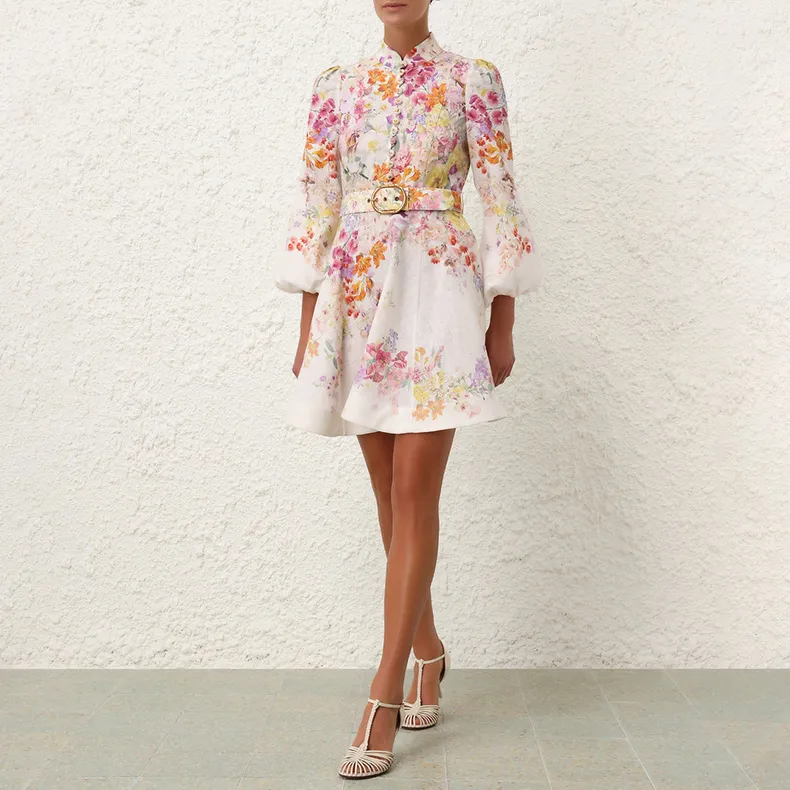 Zimmermann Natura Buttoned Mini Dress-1