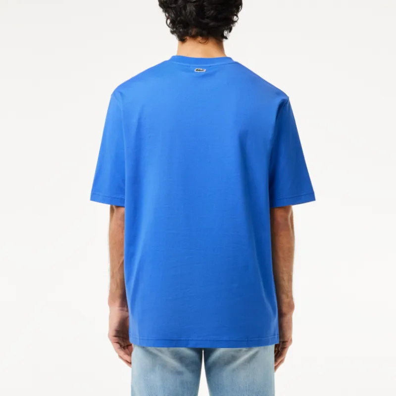 LACOSTE Logo print Organic Cotton T shirt-3