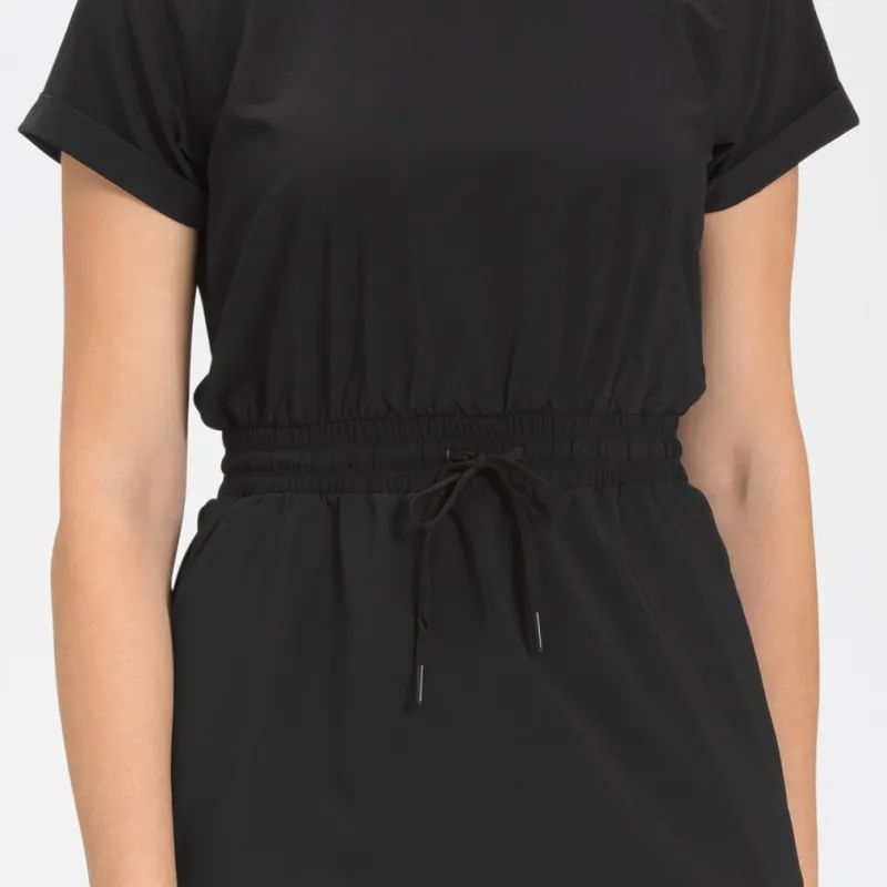 THE NORTH FACE NEVER STOP DRESS Short Sleeved Dresses Women's Black-3