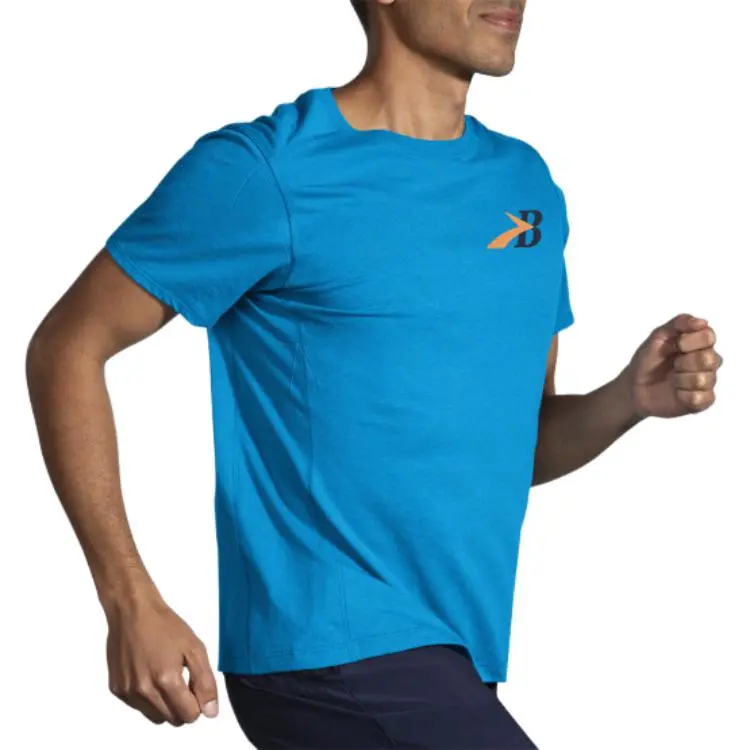 Brooks T-Shirts Men Blue-2
