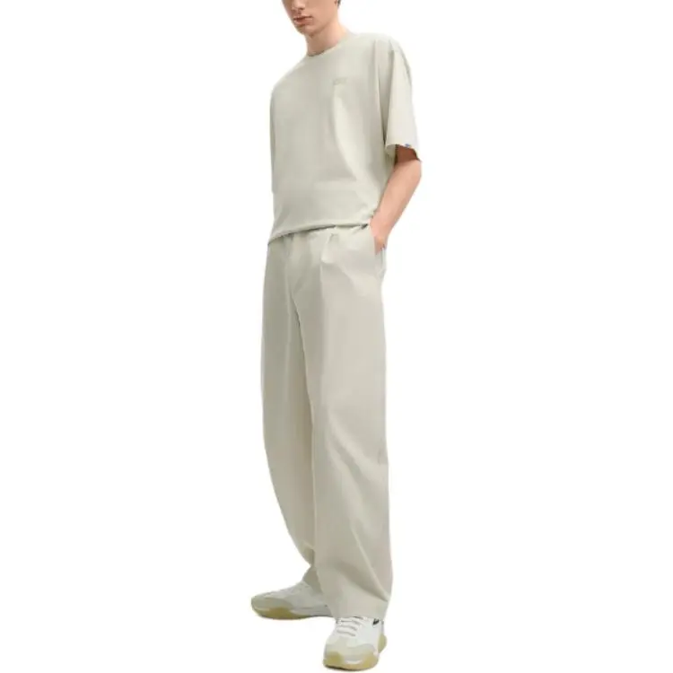 FILA ORIGINALE Knitted Sweatpants Men's Lentil Gray-4