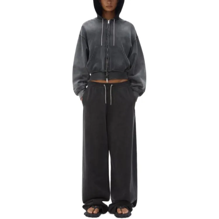 Alexander Wang Rhinestone Washed Effect Hoodie-1