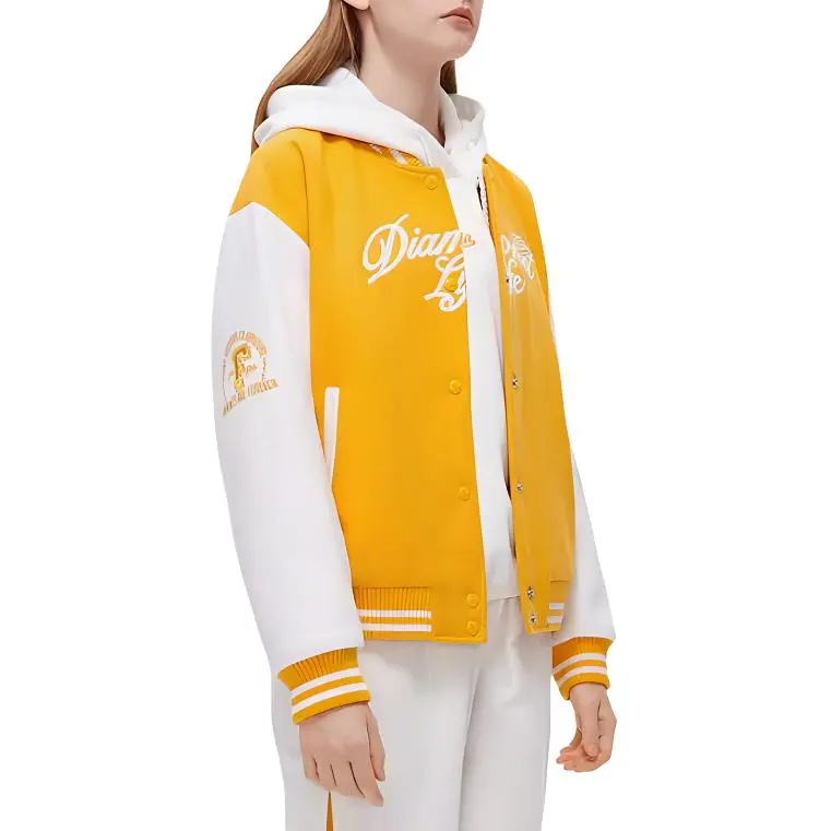 FILA FUSION Baseball Jacket Women's Apricot Orange-2