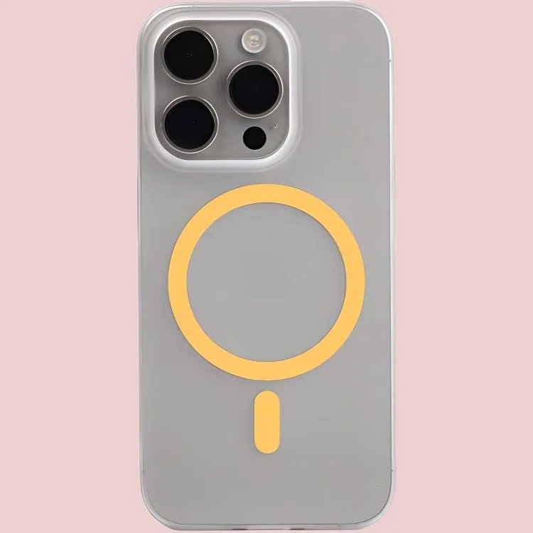 Wei Xin Acrylic Material Night Light Coil Magnetic Phone Cases Compatible With IPhone 16/15 Pro Max/Apple 13/14 Pro/Max-3