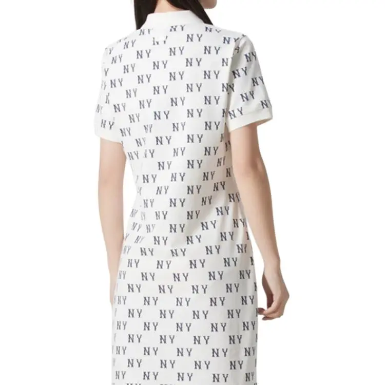 MLB SS25 Short Sleeved Dress Women's White-2