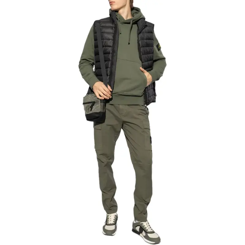 STONE ISLAND Compass Patch High Neck Padded Gilet-2