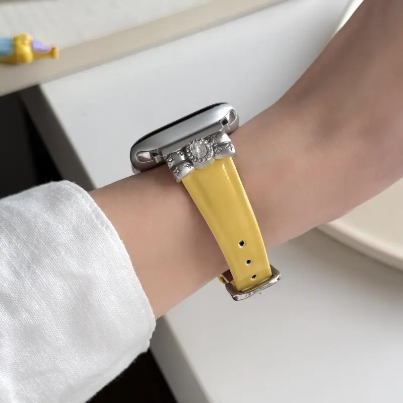 Wei Xin Apple Compatibility Watch Band Cowhide Leather Material-14