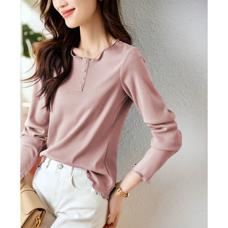 XWI T Shirt Women's Leather Pink-2