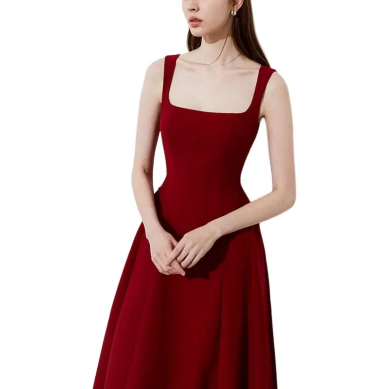 DPLAY Slip Dresses Women's Ancora Red-4