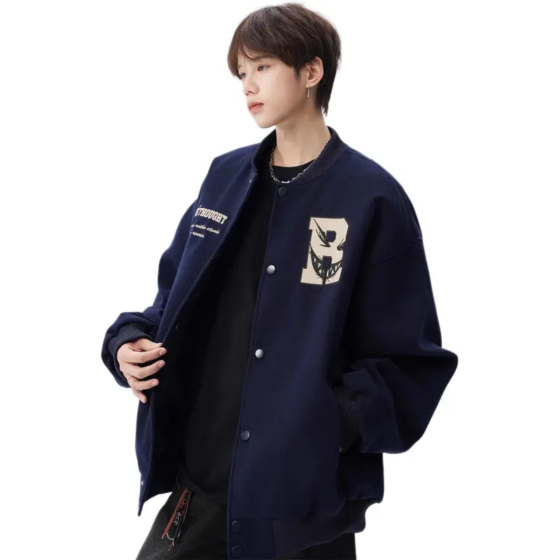 M MAICCO Design Letter Embroidery American Trendy Brand Windbreaker Jackets & Coats Unisex-3