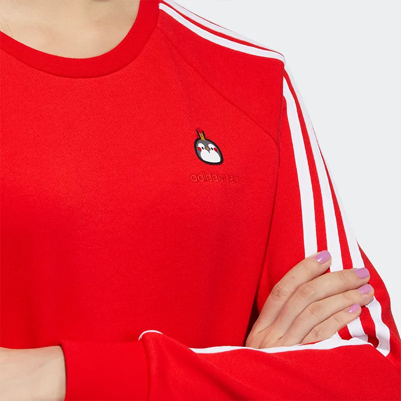 Adidas Neo x WUHUANGWANSHUI,LIANMINGKUAN Adidas Neo CNY Collection Sweatshirt Women's Bright Red-4