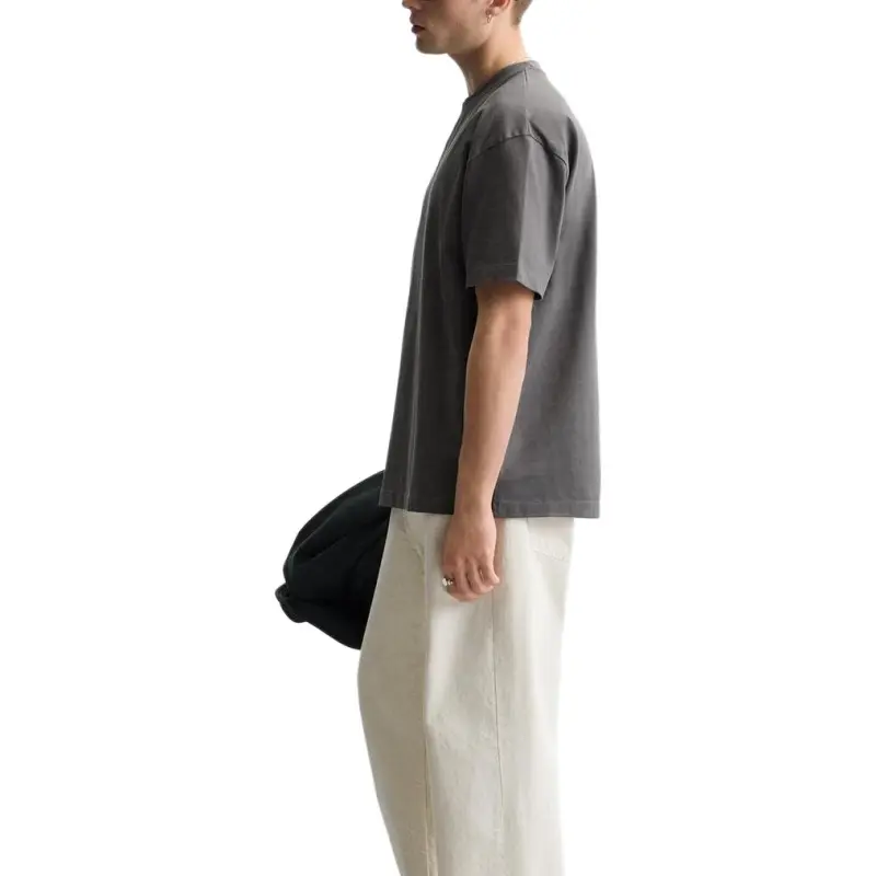 ZARA T Shirts Men Coal Gray-4